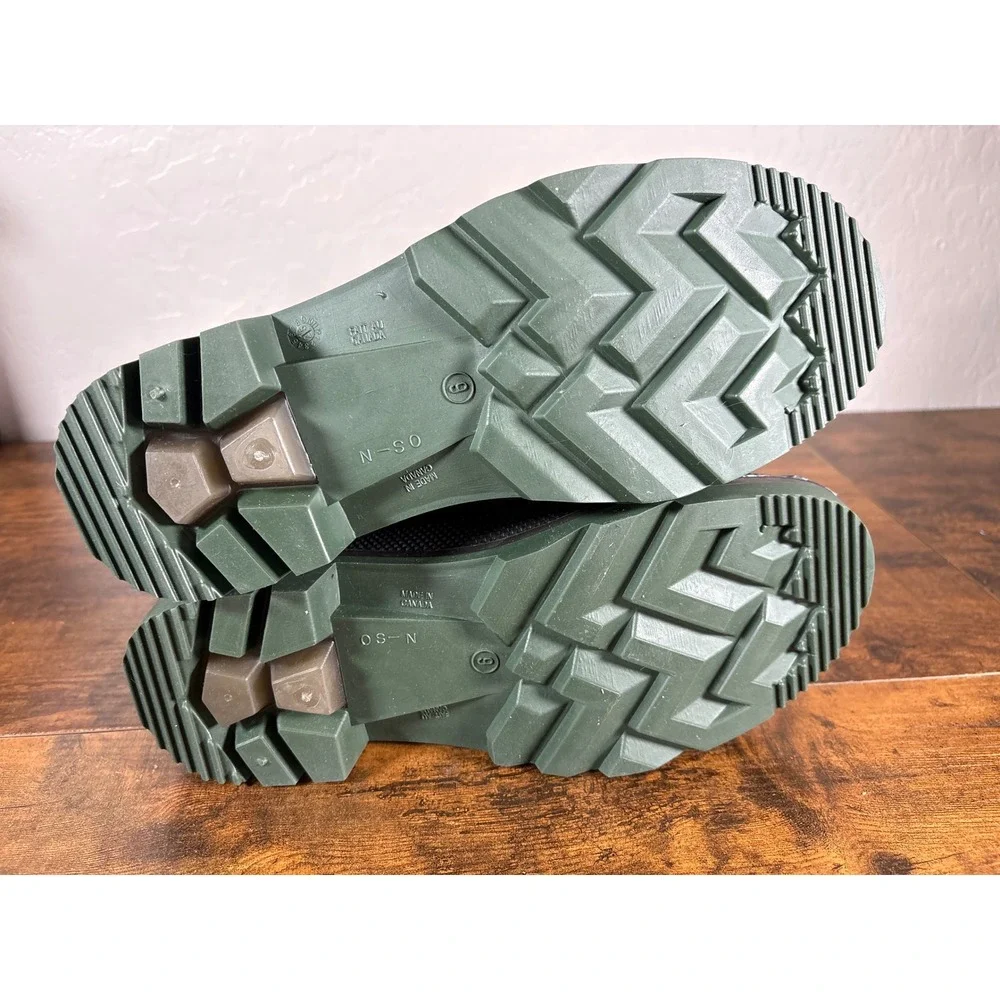 Baffin Enduro PLN Mens Black Green Rubber All Season Work Boots 96650000 Size 9